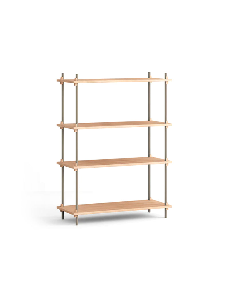 Sales shelf in oak and warm gray